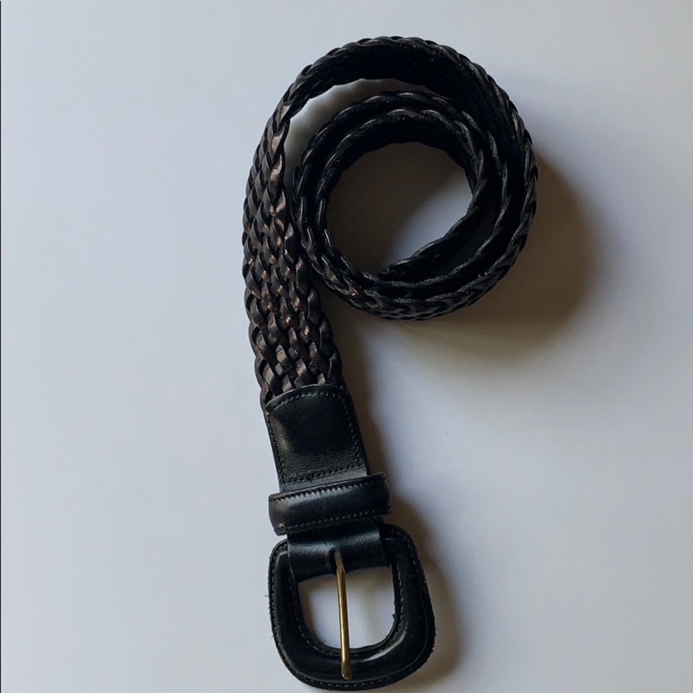 Coach woven black belt